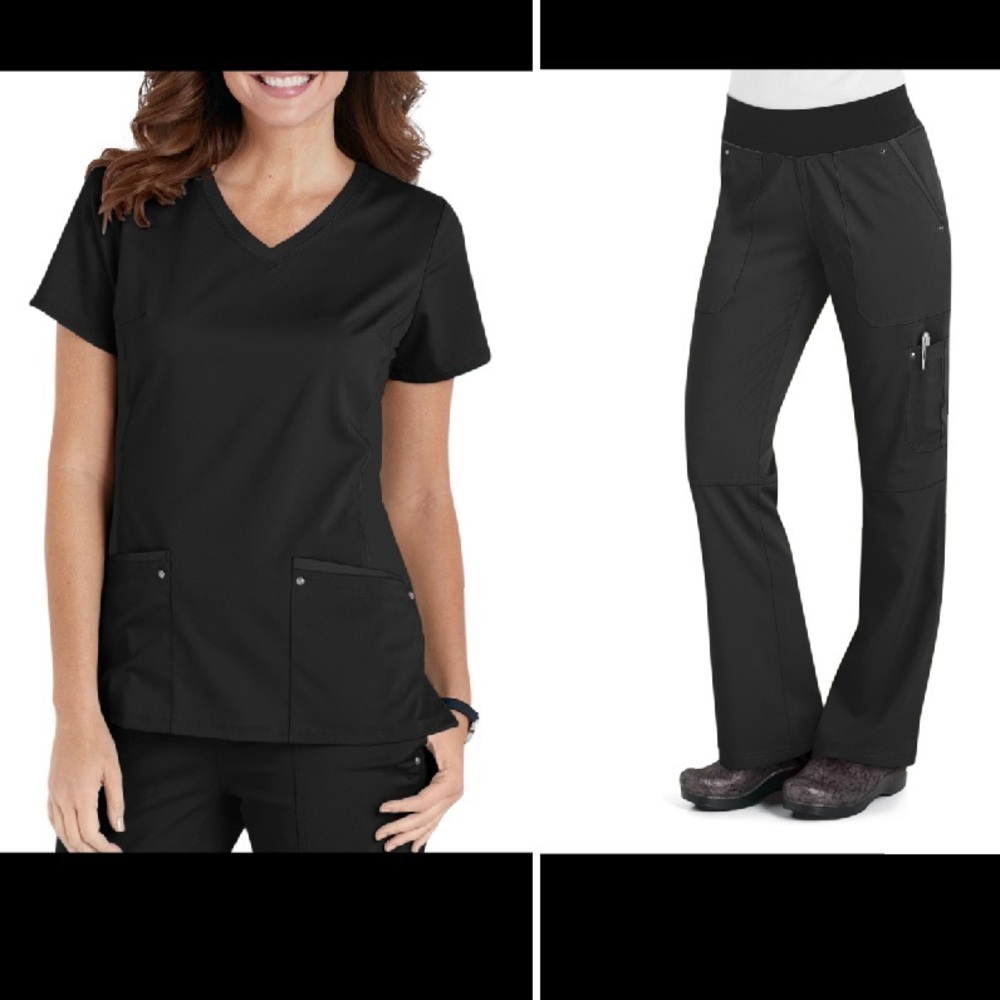 Black Scrub Set & Scrub Jacket